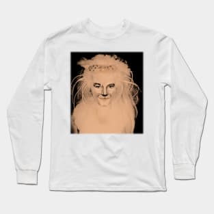 drag queen cat face Long Sleeve T-Shirt